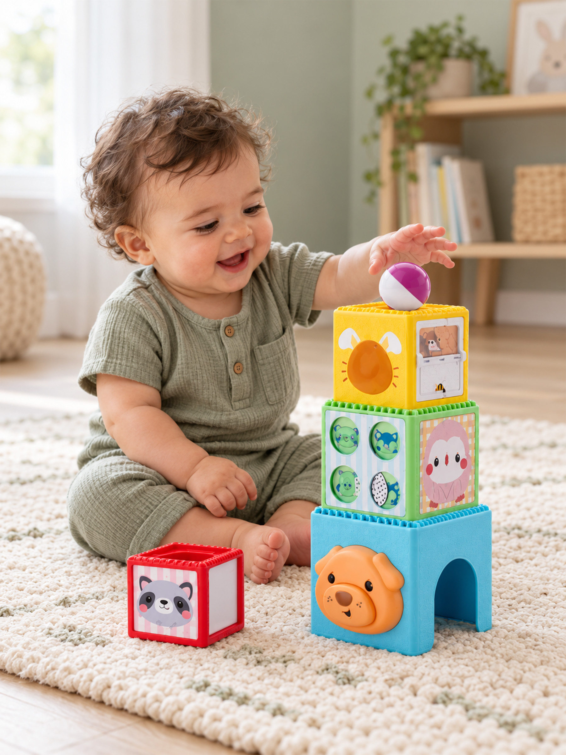 Игрушка INFANTINO кубики - фото 13
