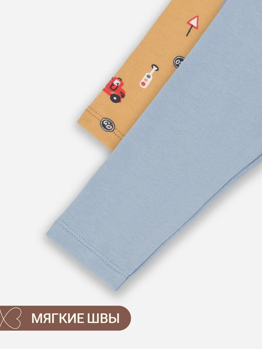 Комбинезон 2 шт Mark Formelle (Марк Формэль) 14005-2/машинки на бисквите +серо -голубой - фото 12