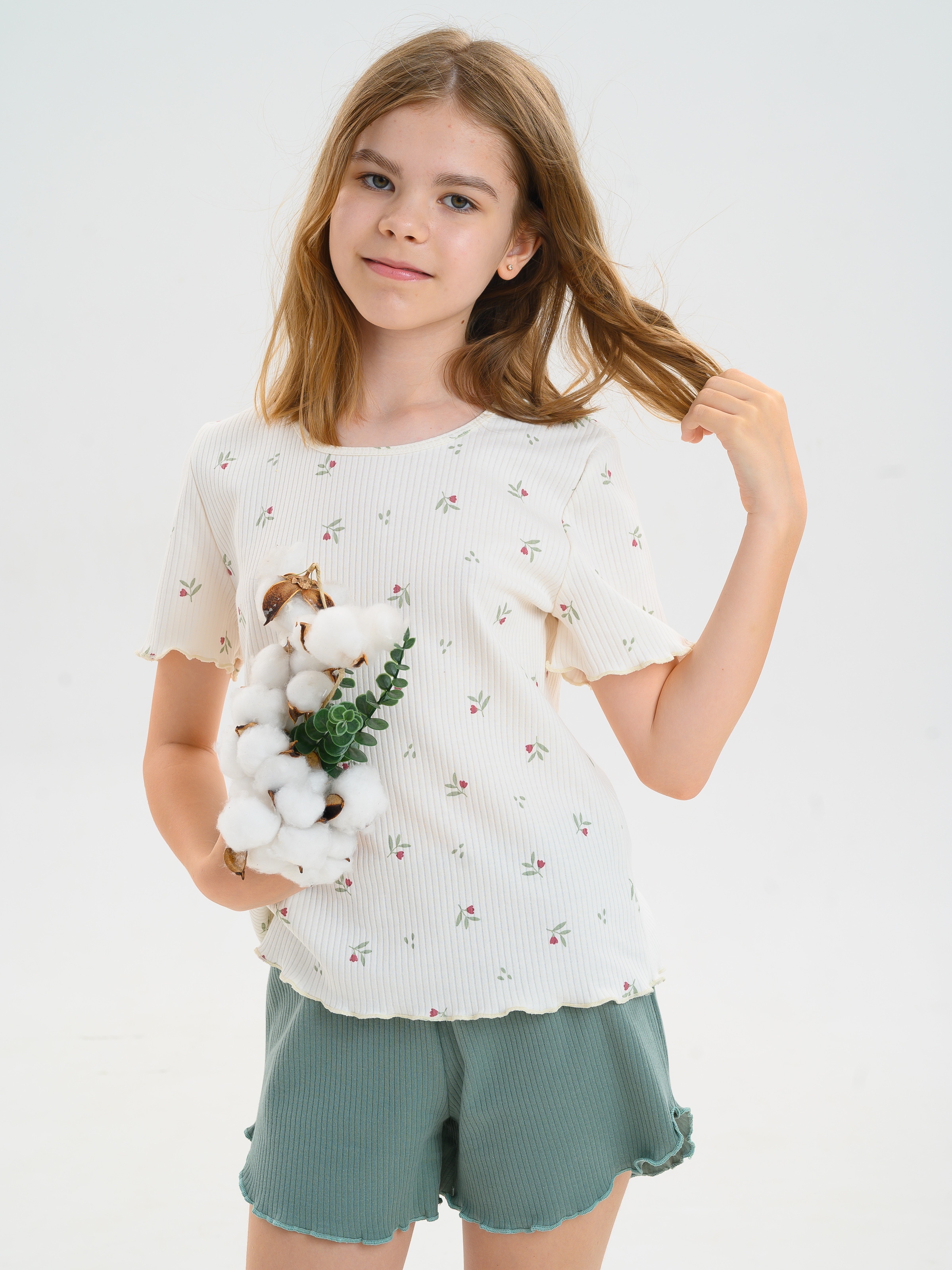 Пижама MiloTa КДЛ07/листья - фото 3