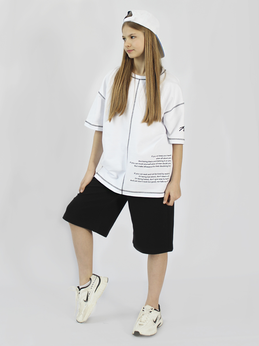 Футболка STELLA MODA 11604_белый - фото 9