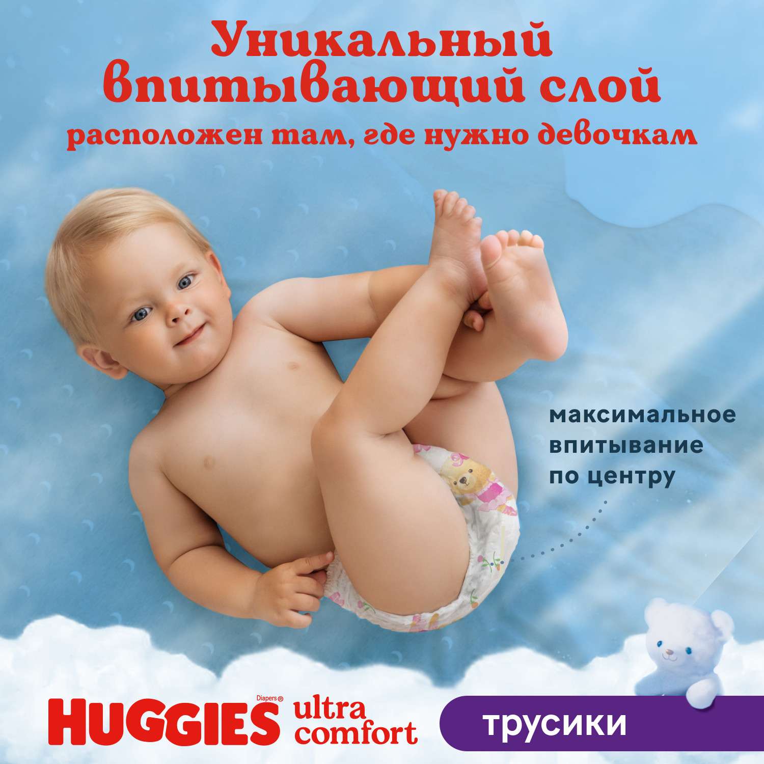 Трусики Huggies Ultra Comfort для девочек 6 (15-25 кг) 88 шт. - фото 9