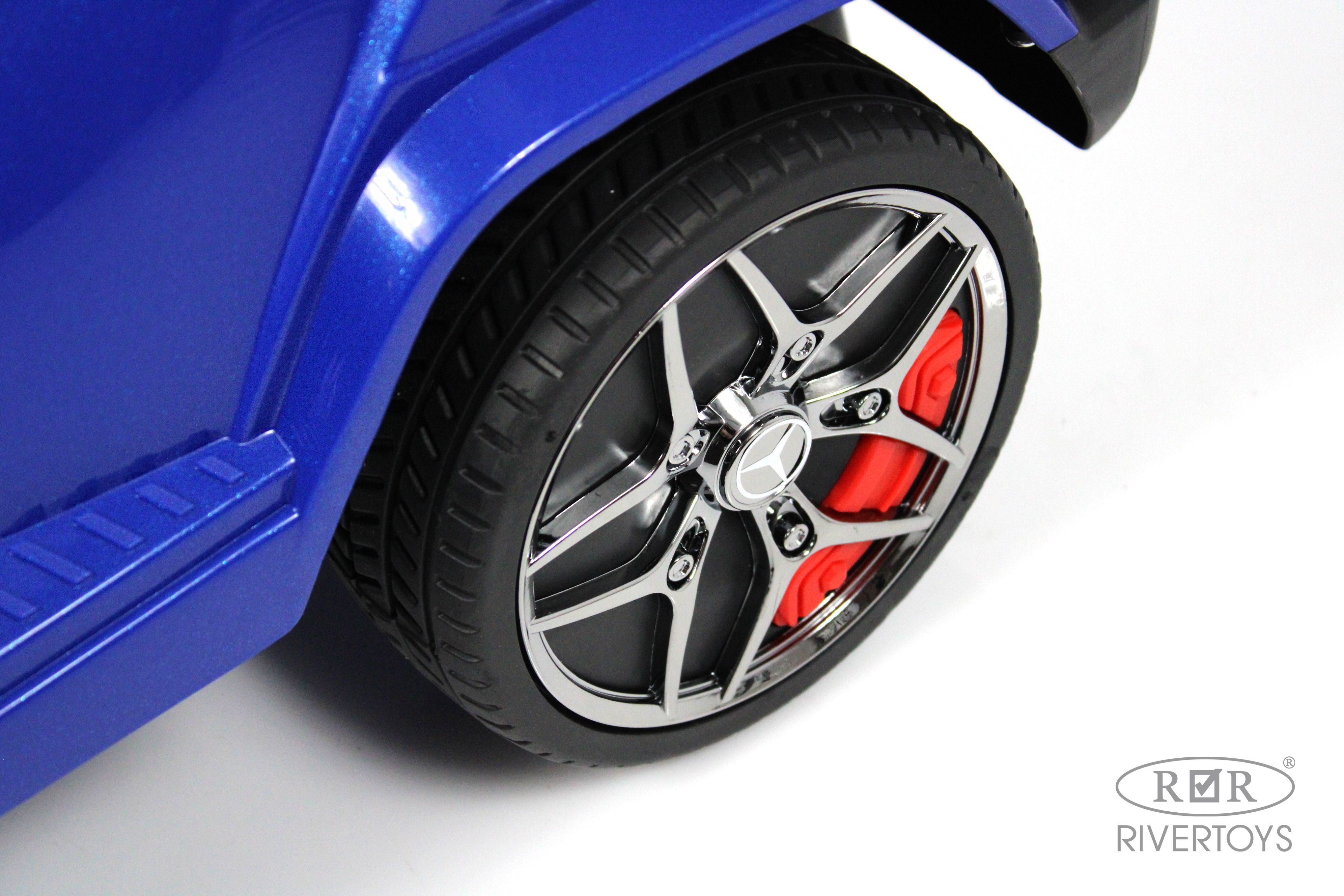 Каталка RIVERTOYS Mercedes-Benz G63 Blue Diamond синий - фото 8