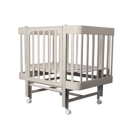 Детская кроватка Ingo Tiny кашемир-кашемир, продольный маятник