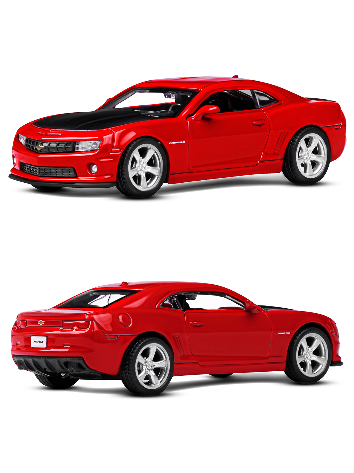 Автомобиль АВТОпанорама Chevrolet Camaro SS 1:43 JB1251557 - фото 6