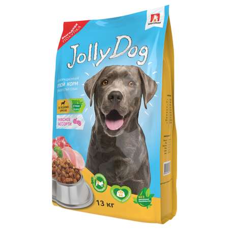 Корм сухой Зоогурман для собак Jolly Dog Мясное ассорти 13 кг