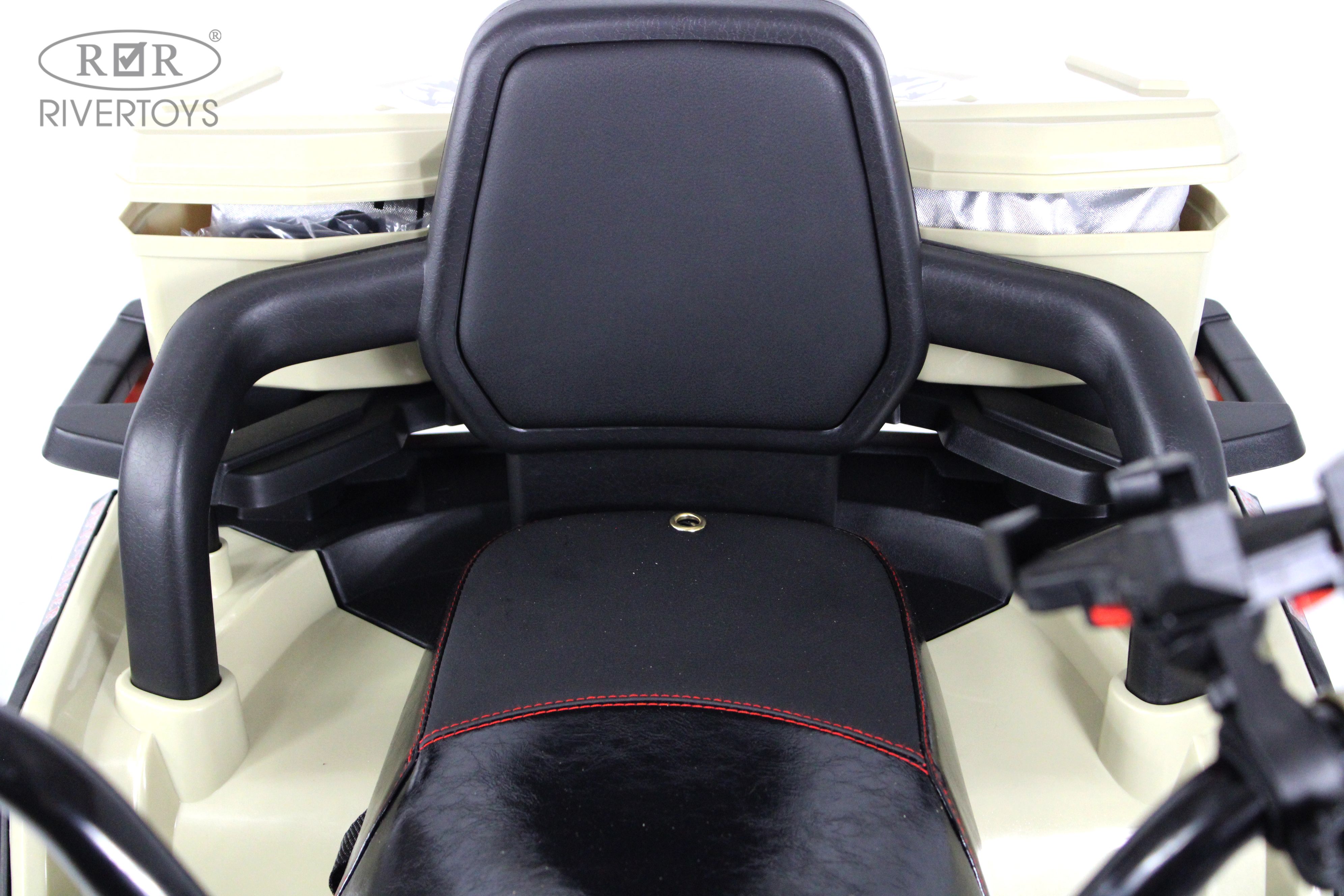 Электромобиль RIVERTOYS Z111ZZ-NEW-BEIGE С пультом ДУ - фото 20
