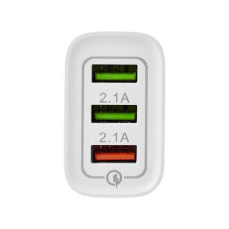 Зарядное устройство REXANT 3 USB белое