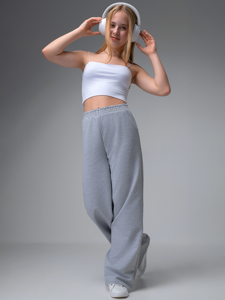 Брюки HappyFox HF070SPсерыймеланж - фото 1