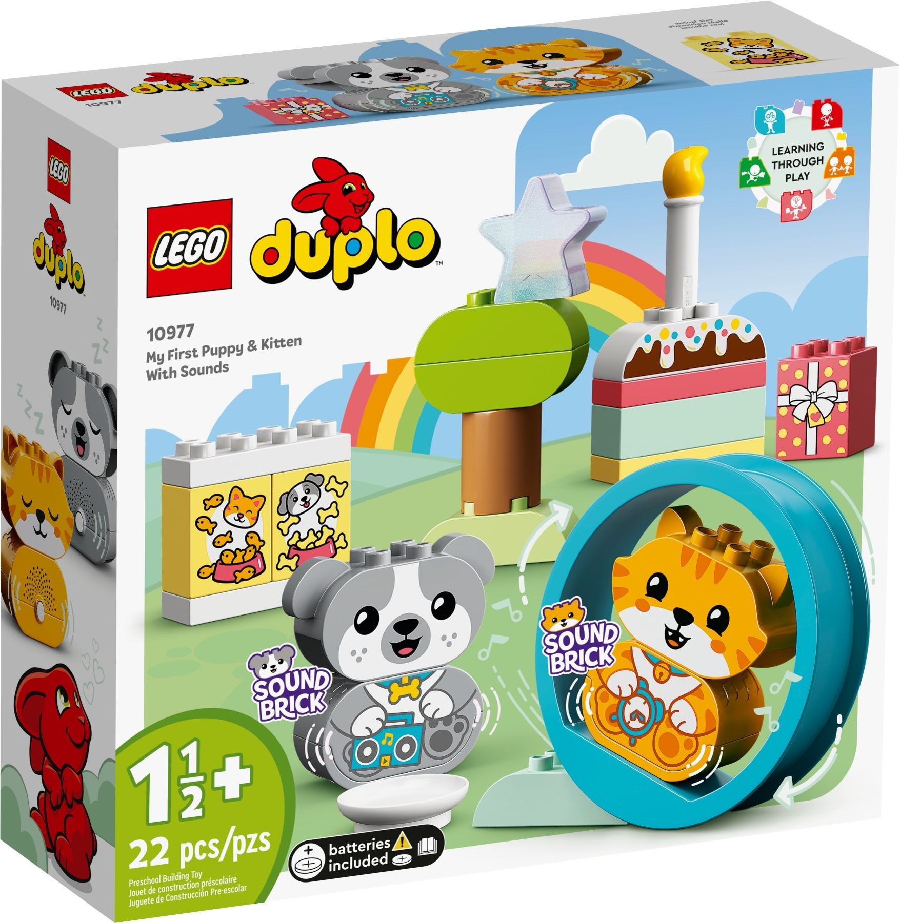 Изображение товара Конструктор LEGO 10977 Мой первый щенок и котёнок и их звуки