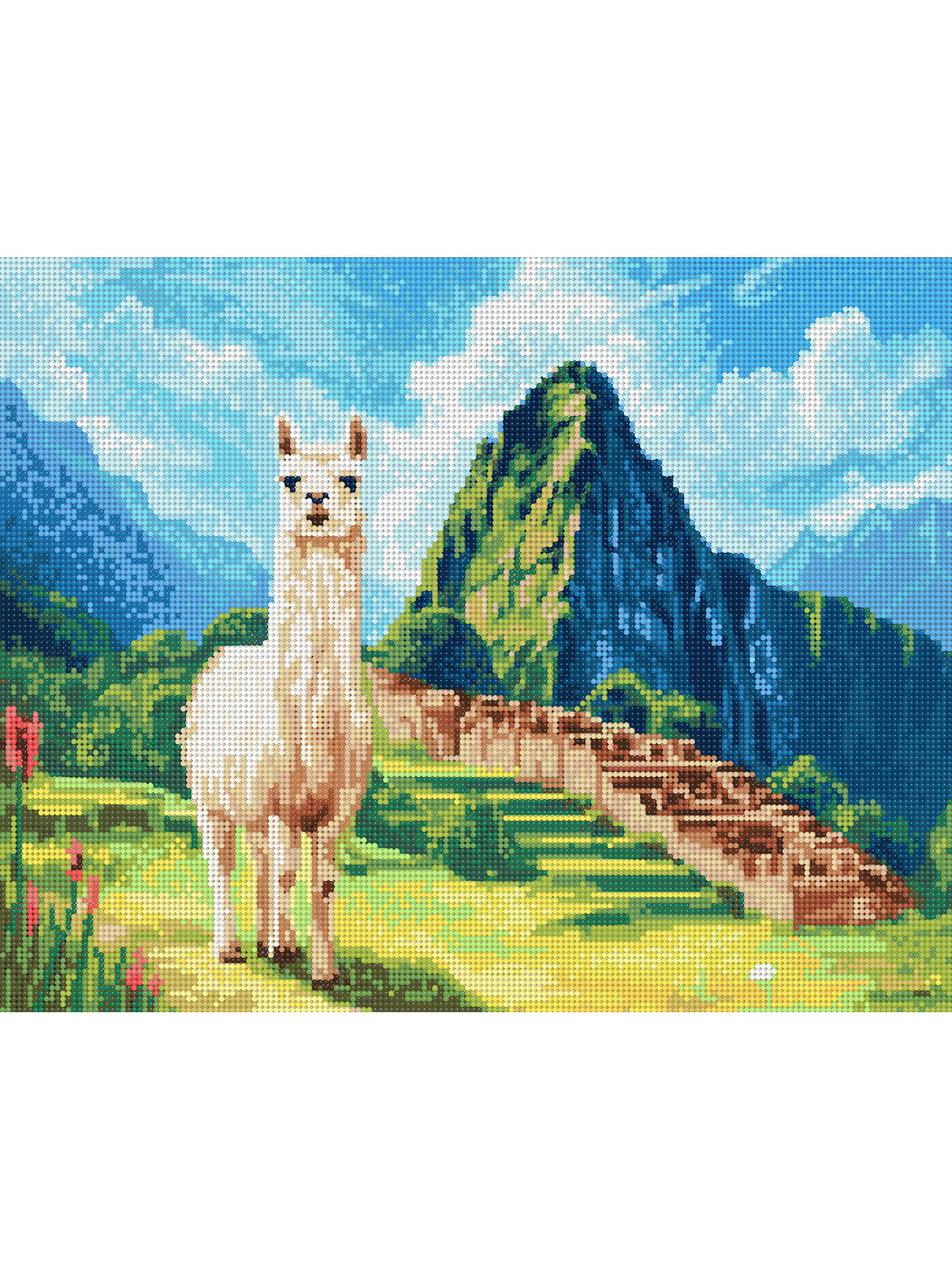 Алмазная мозаика Art on Canvas Лама в горах в ассортименте - фото 2
