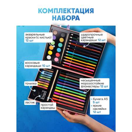 Набор для рисования Bluepink Hearts Чемодан