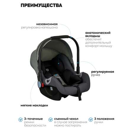 Коляска трансформер JOVOLA RAPID оливковый-темно серый зеленый