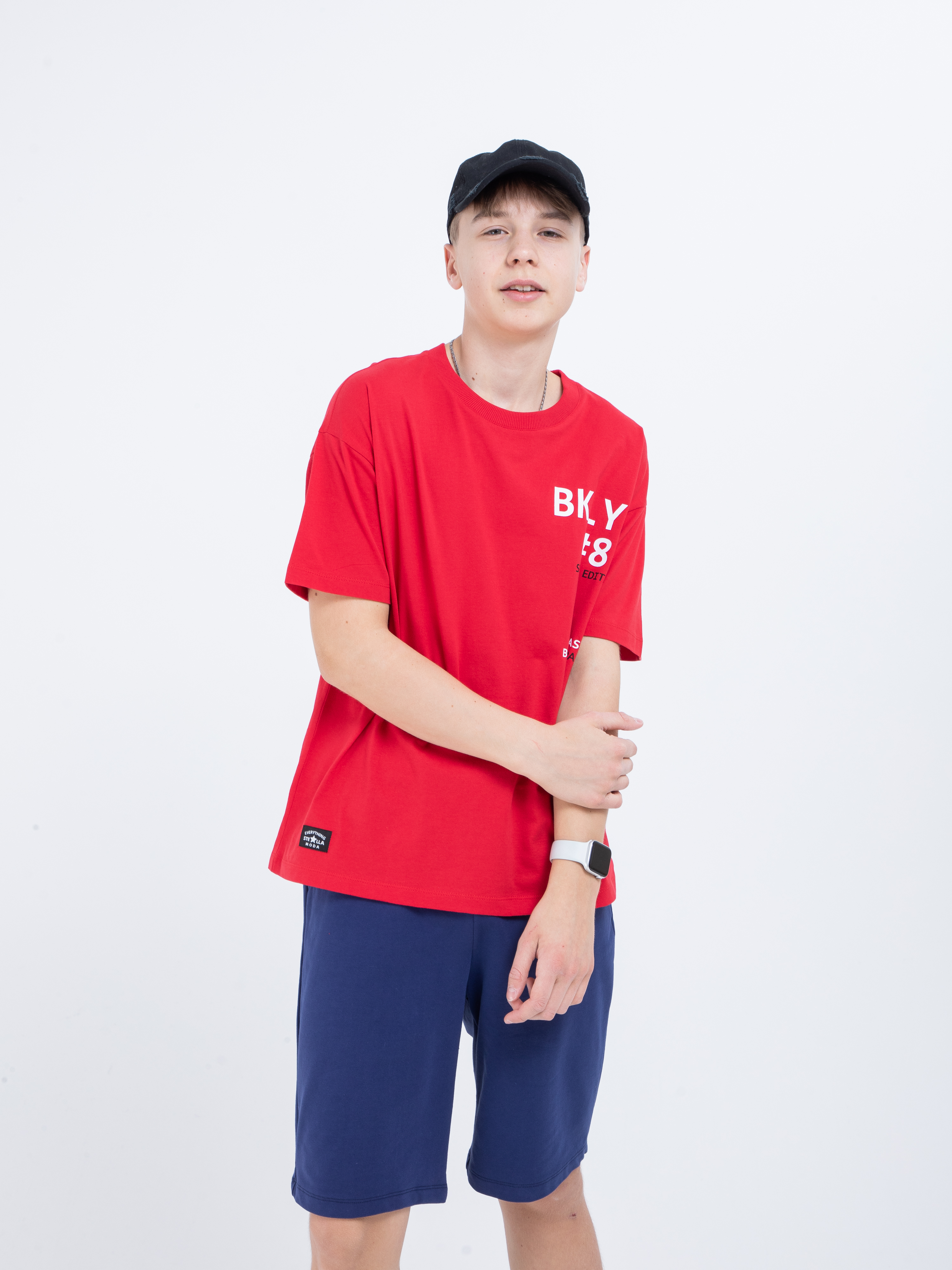 Футболка STELLA MODA 11213_красный - фото 5