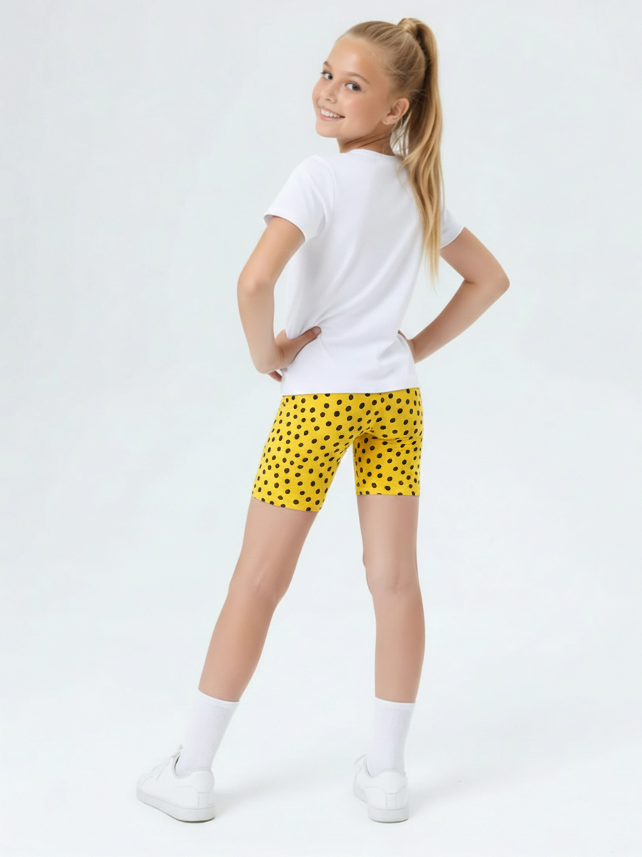 Велосипедки Персона Junior Гуашевая крапинка мимоза - фото 2