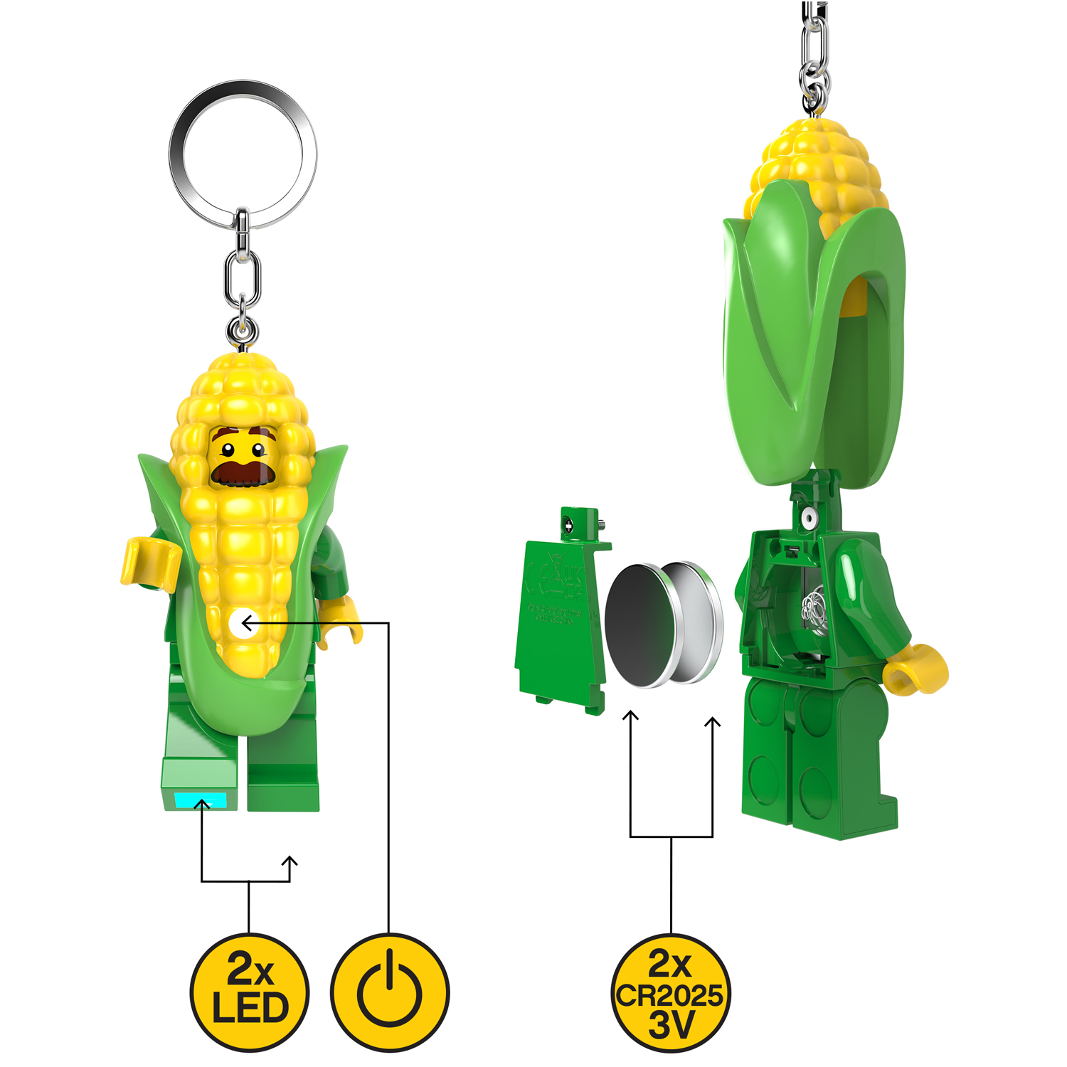 Брелок LEGO Minifigures - Человек-кукуруза 1 шт. - фото 6