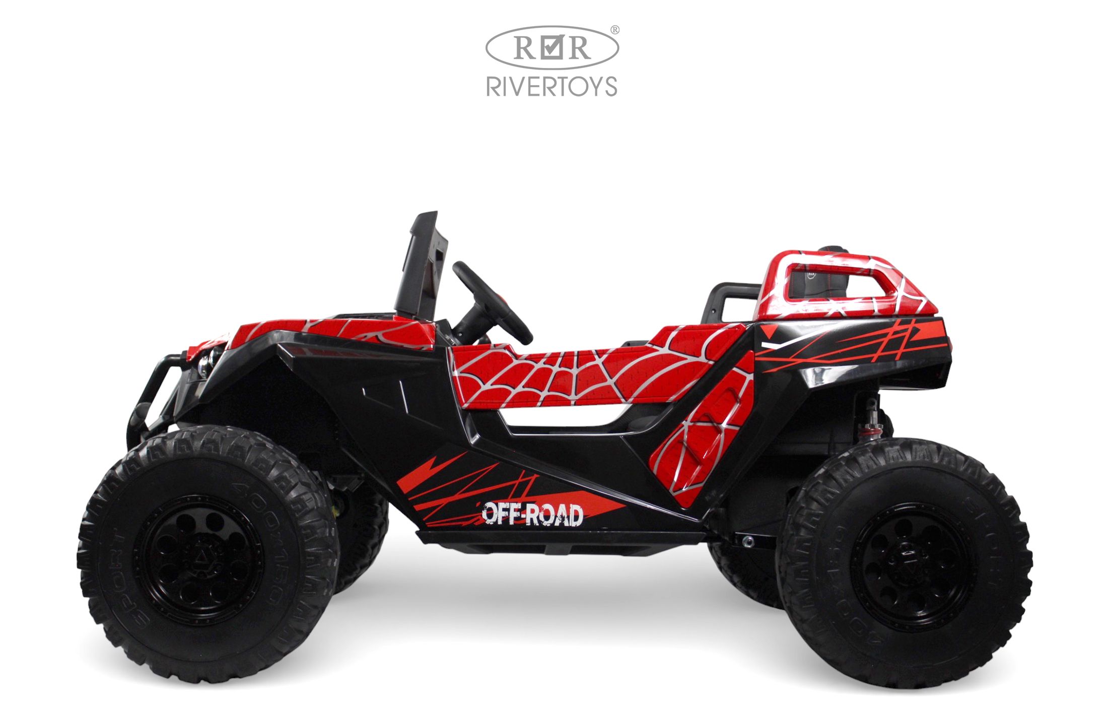Электромобиль RIVERTOYS A707AA-LUX-NEW-RED-SPIDER С пультом ДУ - фото 7