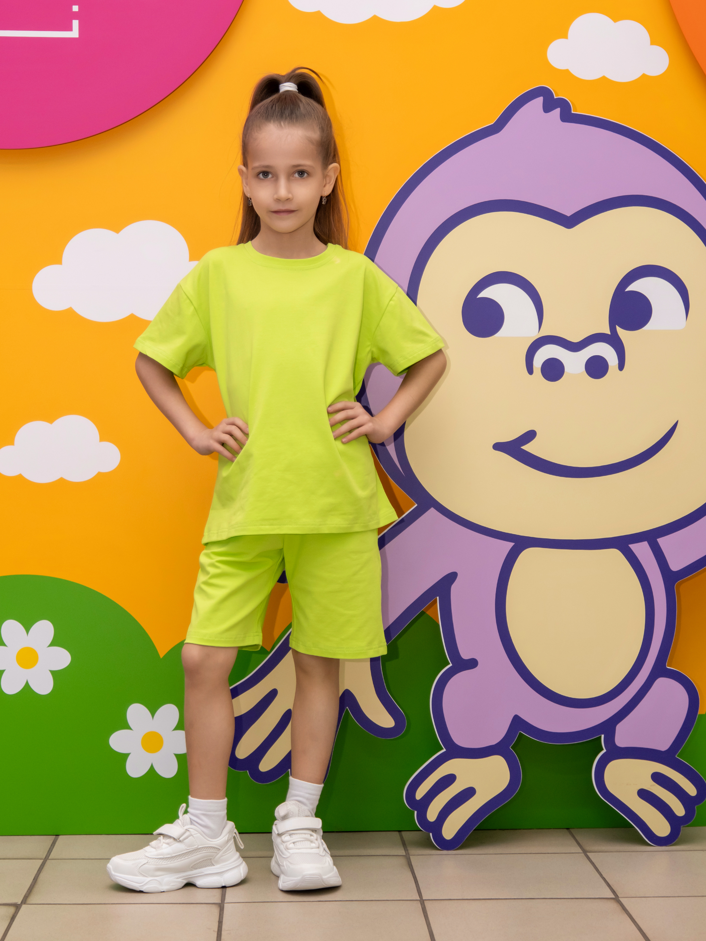 Футболка и шорты Утенок 7067 салат - фото 29