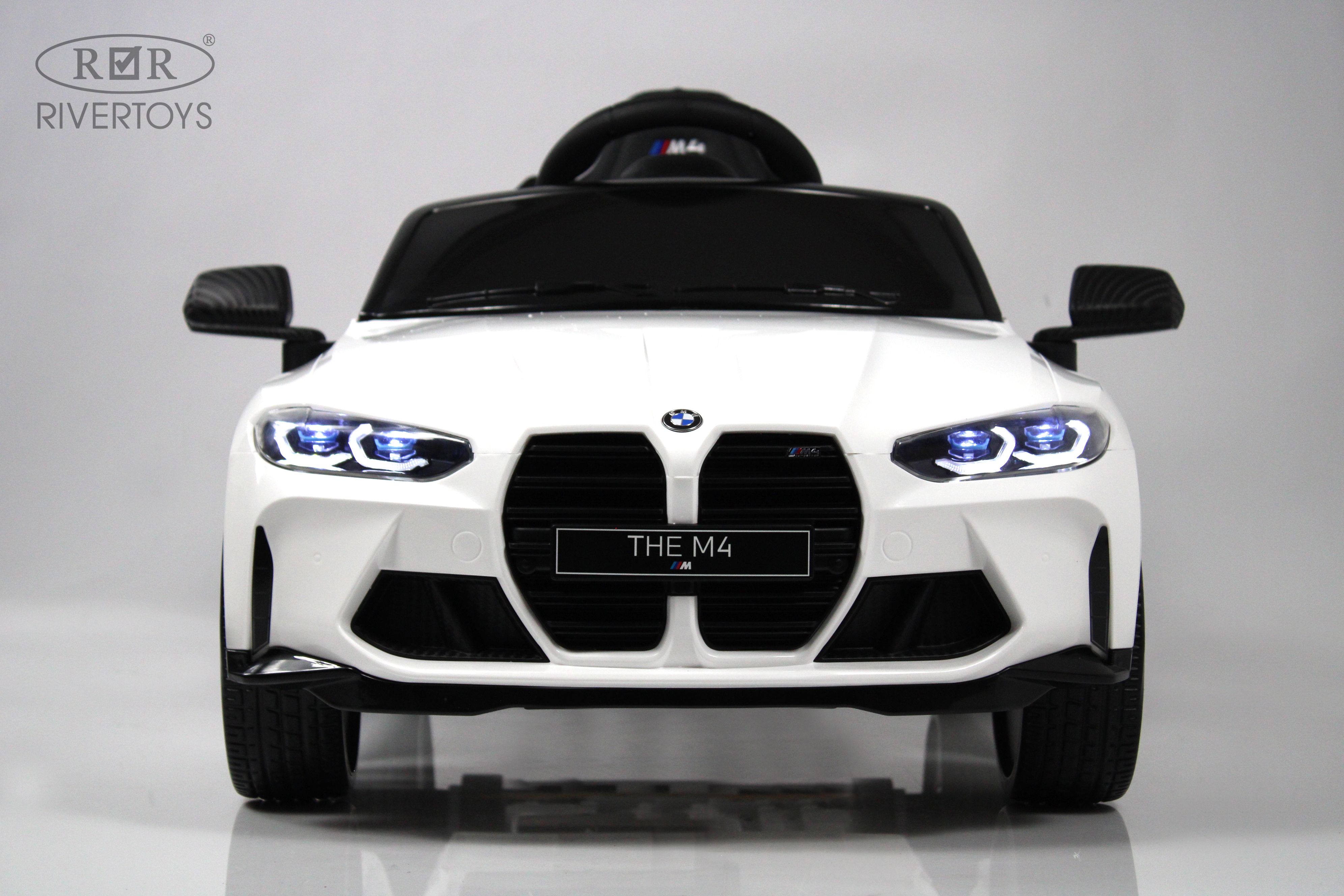 Электромобиль RIVERTOYS BMW A004AA-BMW-WHITE С пультом ДУ - фото 6