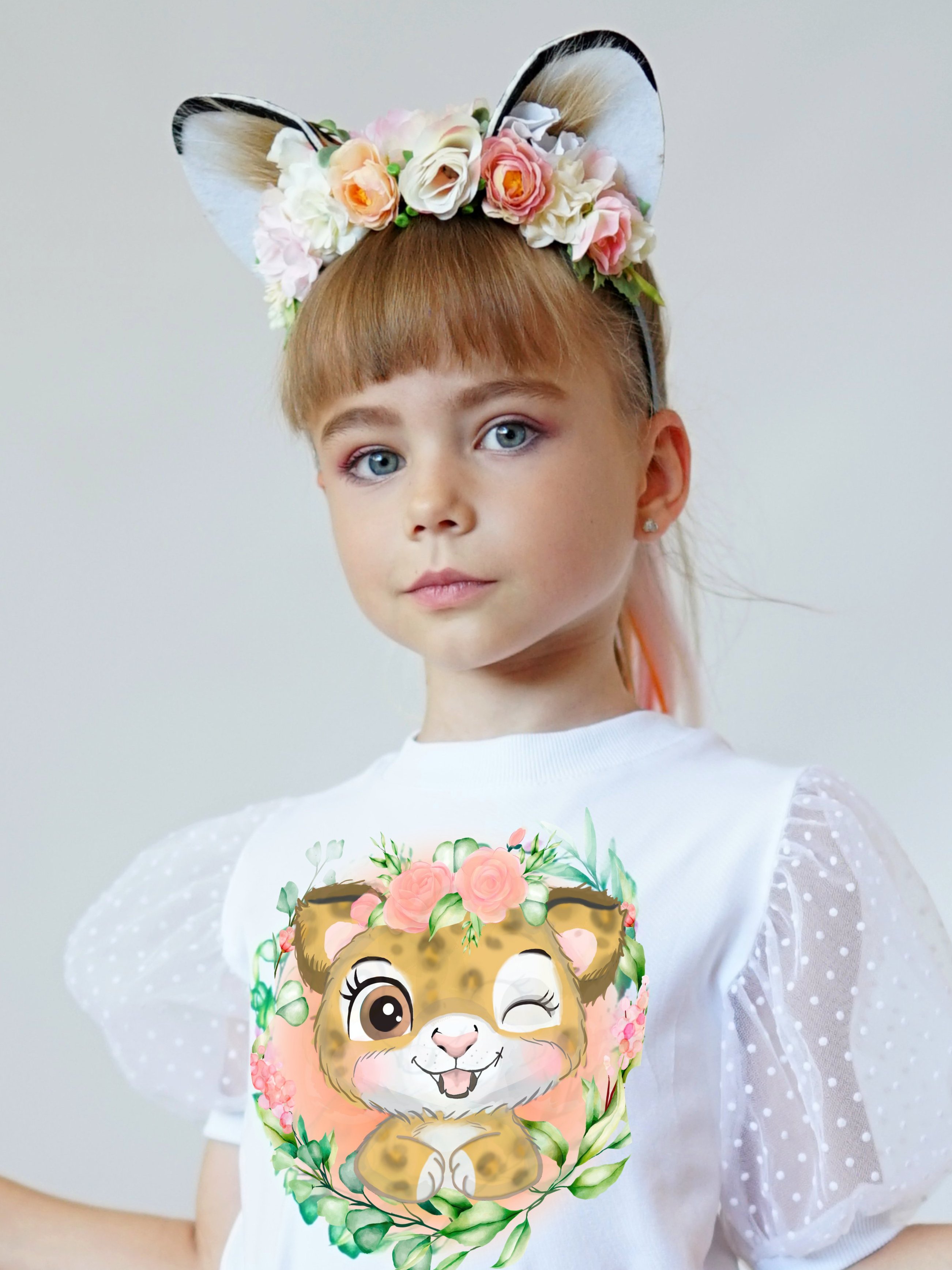 Ободок с ушками леопарда ЭнчантималсDress ОбУшиЛео - фото 1