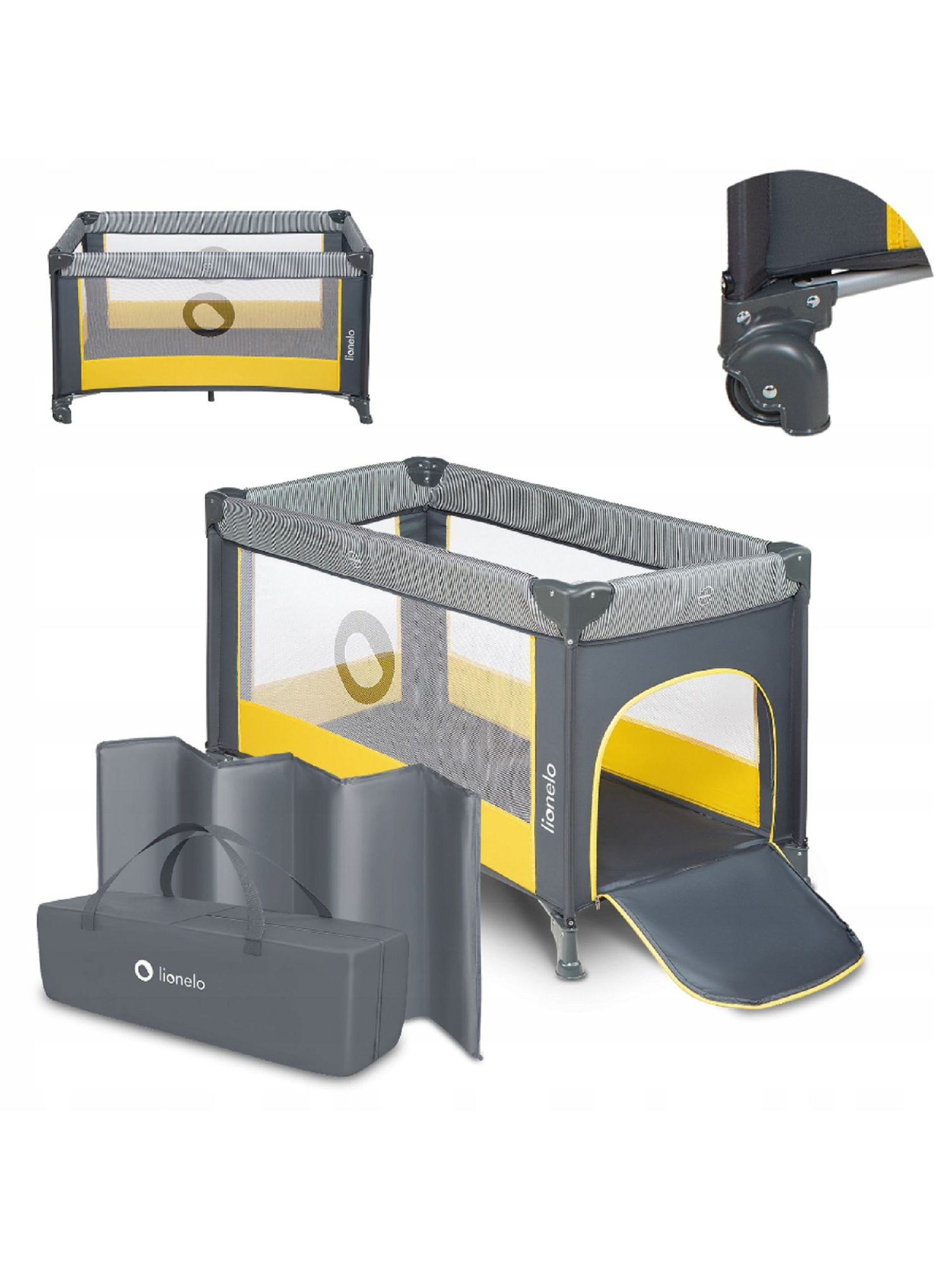 Манеж кровать Lionelo Stefi Yellow lemon LLOZSTEFYELNXXXXXXXX - фото 2