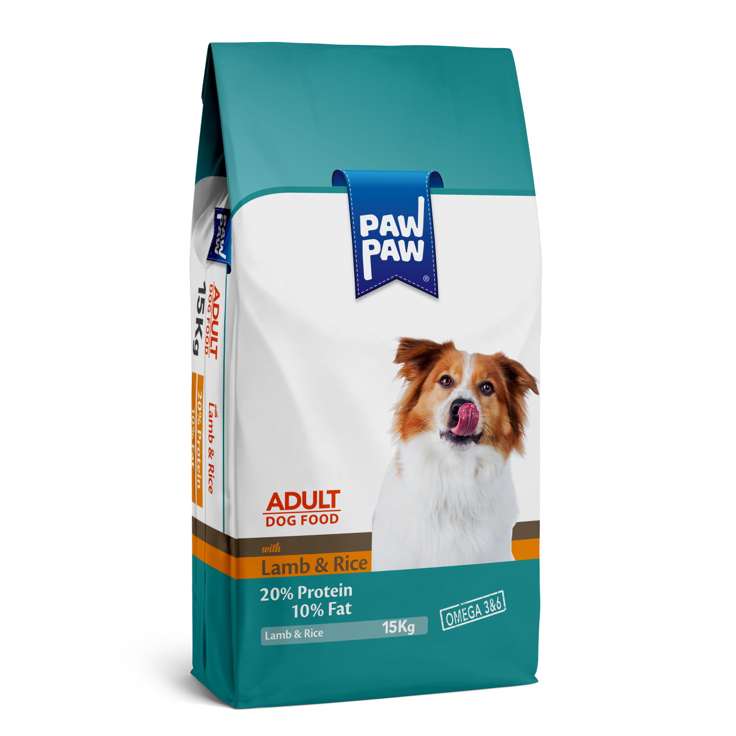 Корм для собак Paw paw 15кг Adult Dog Food with Lamb and Rice с ягненком и рисом сухой - фото 1