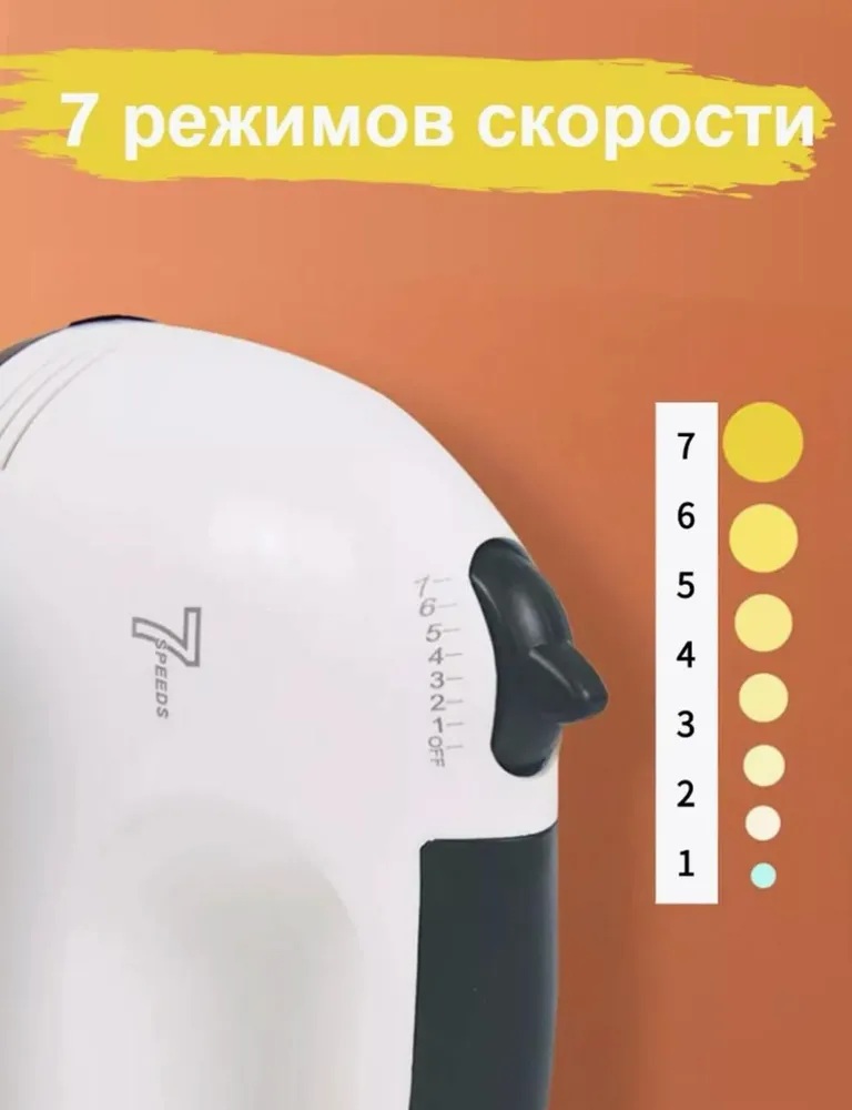 Миксер электрический ручной CASTLELADY 180Вт, 260W - фото 6