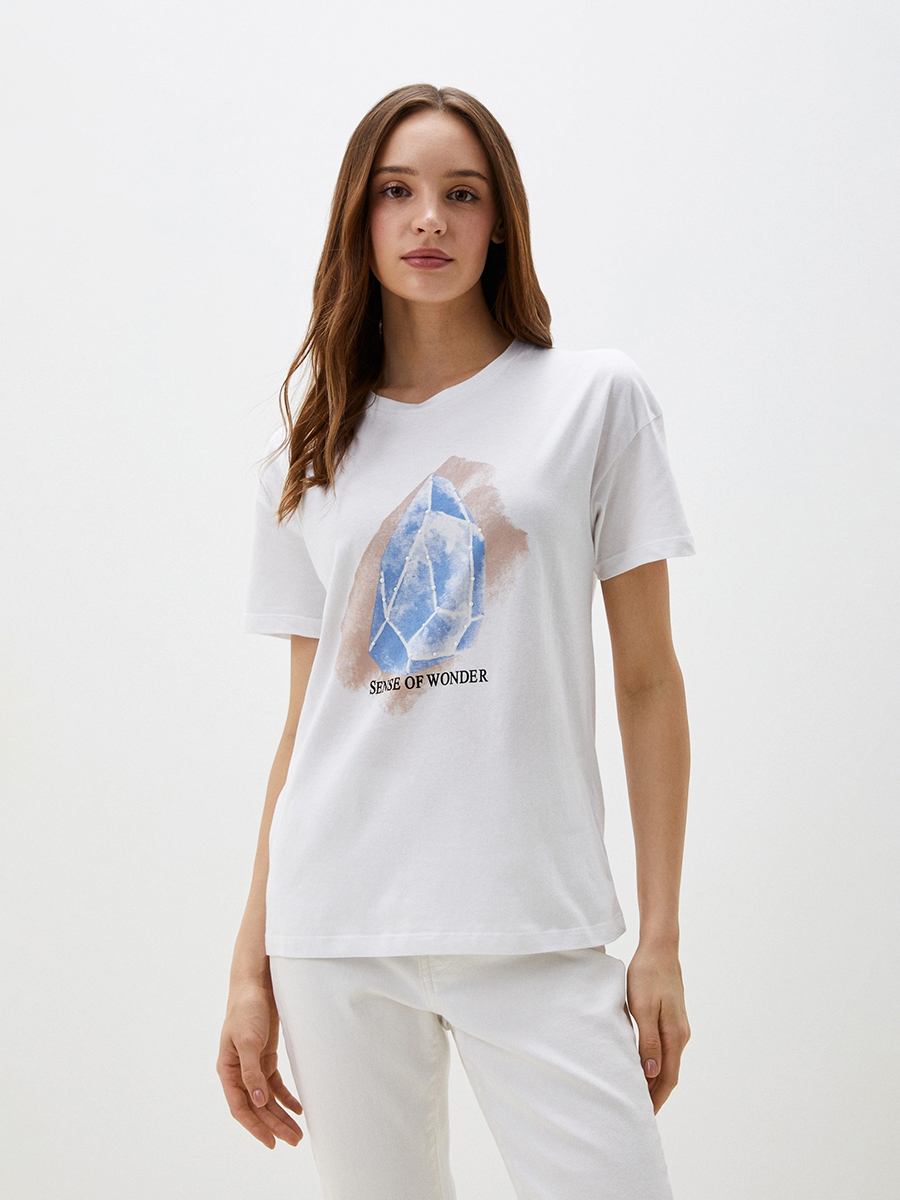 Футболка Baon B2323106/WHITE - фото 1