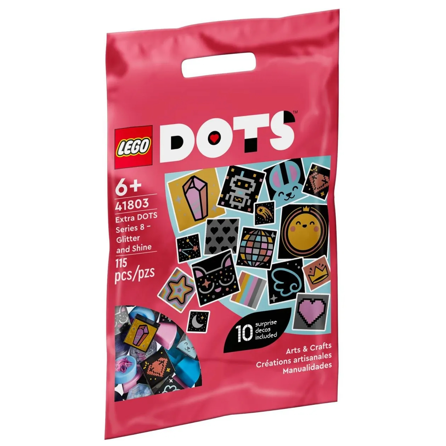 Конструктор LEGO DOTS Экстра Блеск и сияние блочный - фото 3