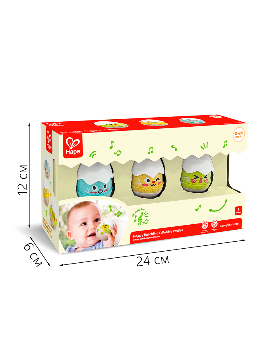 Игрушка Hape погремушка погремушка неваляшка - фото 10