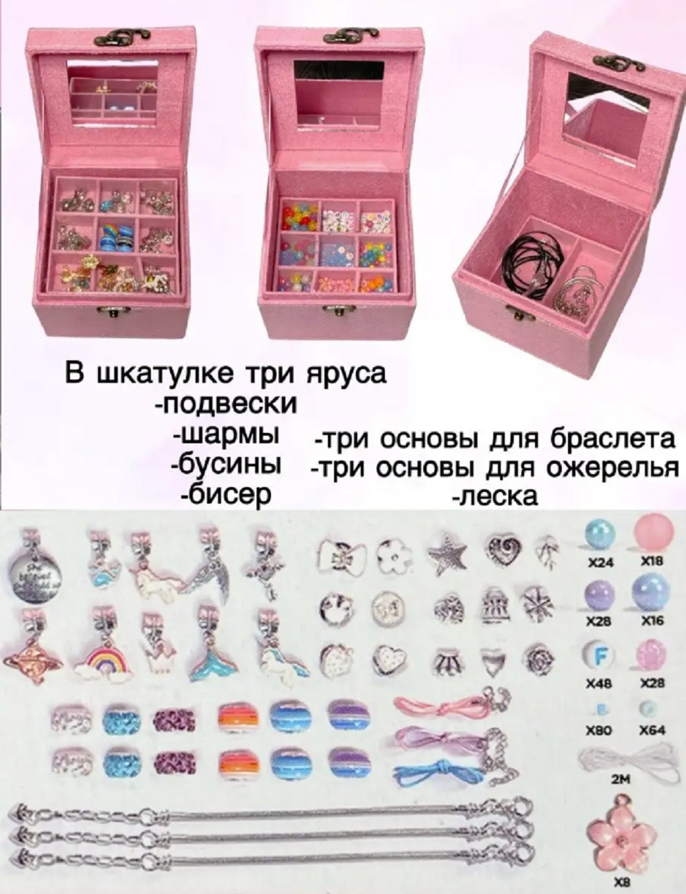 Набор для творчества ТОТОША сборка Подарочный набор Пандора - фото 5