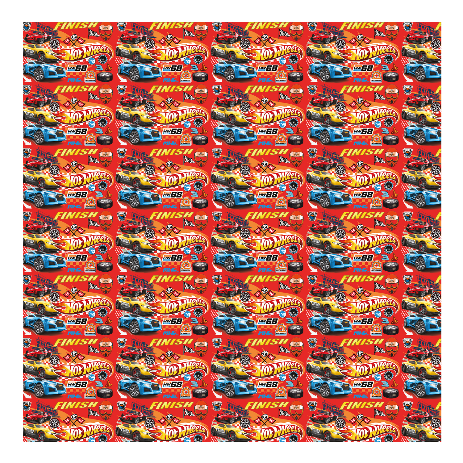 Бумага упаковочная ND PLAY Hot Wheels 70*100см 292799 - фото 1