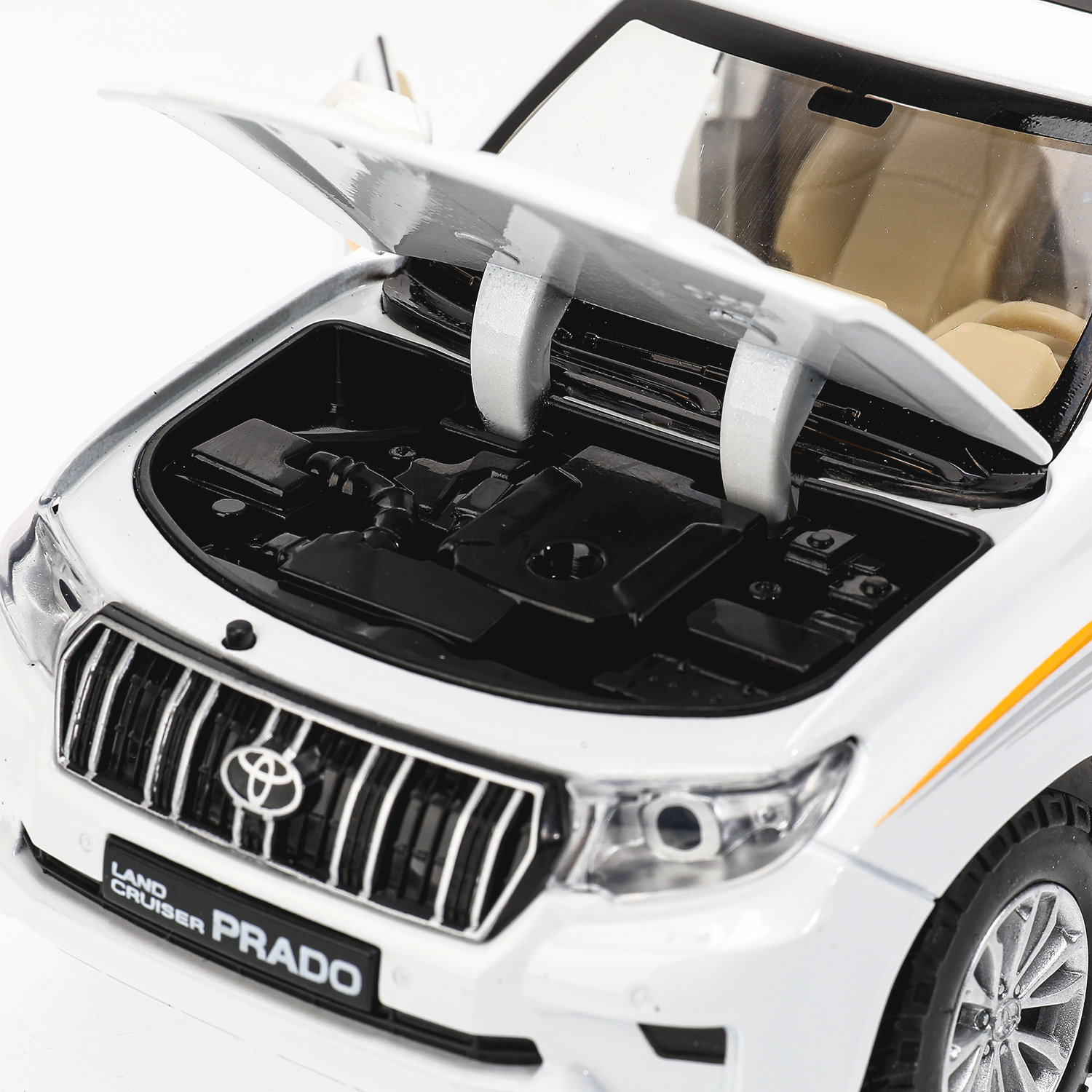 Автомобиль Технопарк Toyota Land Cruiser 1:24 белый 380118 - фото 11