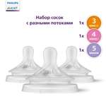 Соска Philips Avent Natural силикон (средний поток) 3 шт.