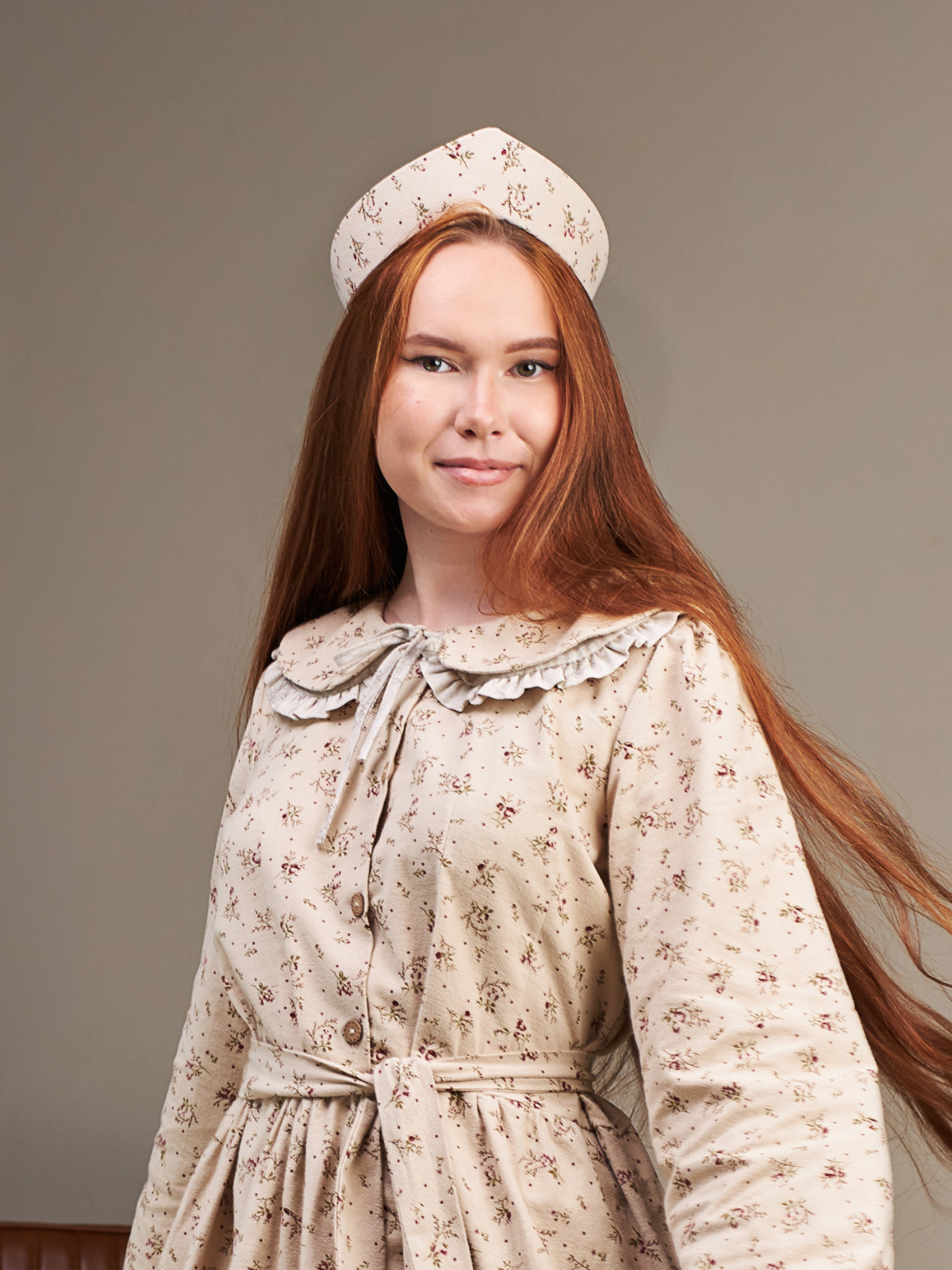 Кокошник MOUN кокошник_фланель_букет/беж - фото 7