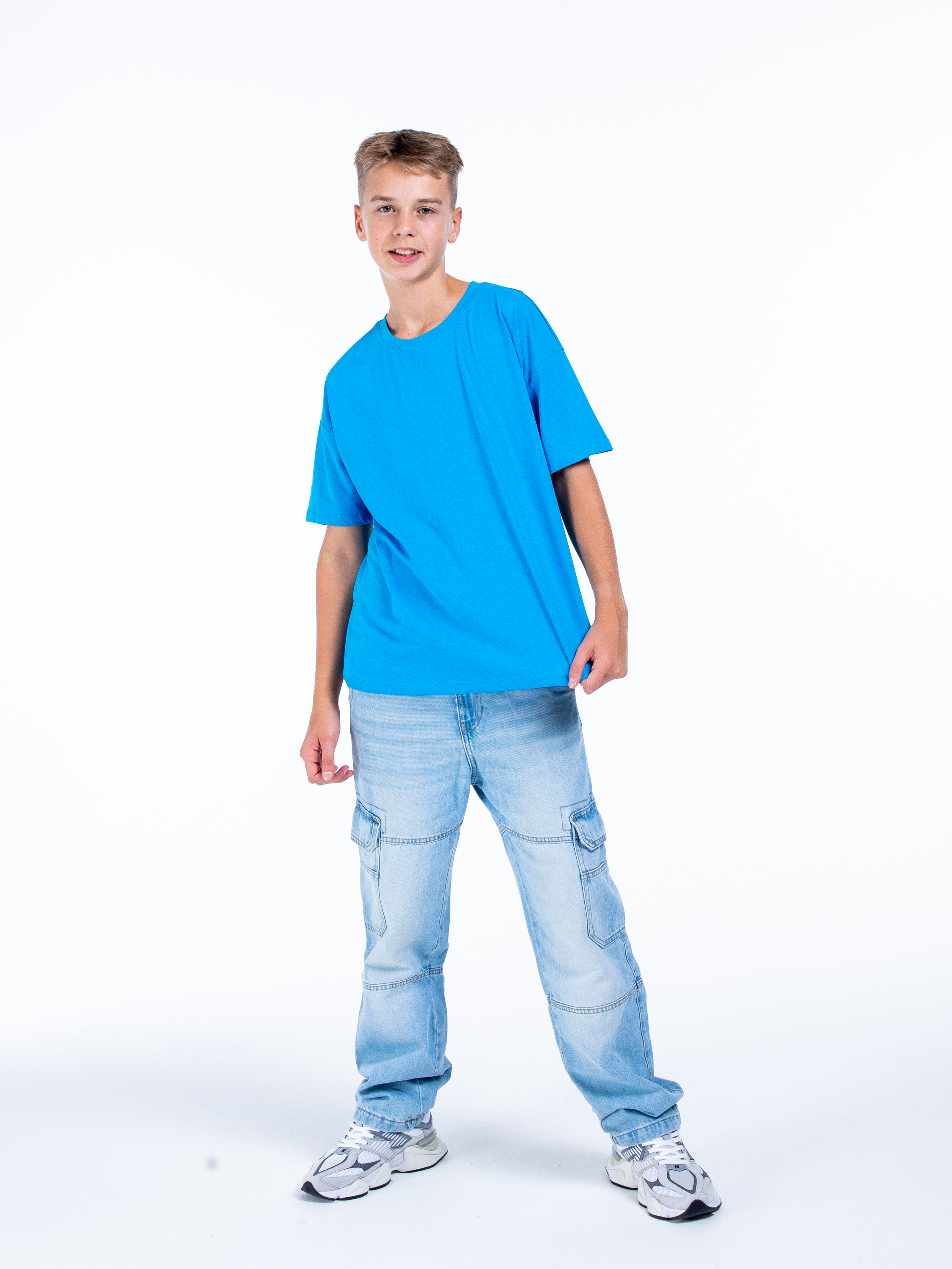 Футболка STELLA MODA 11601._яр.голубой - фото 5