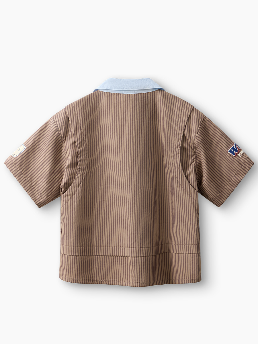 Рубашка Happy Baby 88313-1_chocolate strip - фото 2