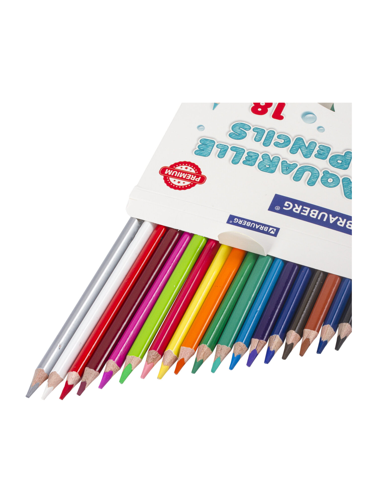 Карандаши акварельные Brauberg 18 шт. - фото 14