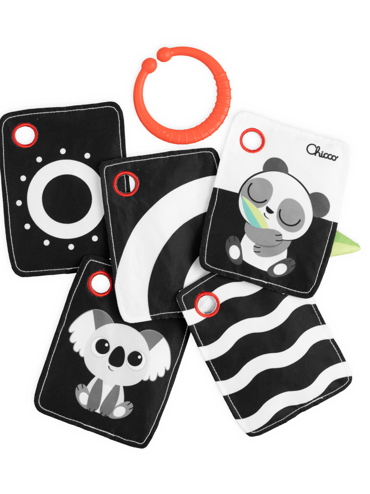 Игрушка Chicco подвеска Чёрно-белые игрушки - фото 1