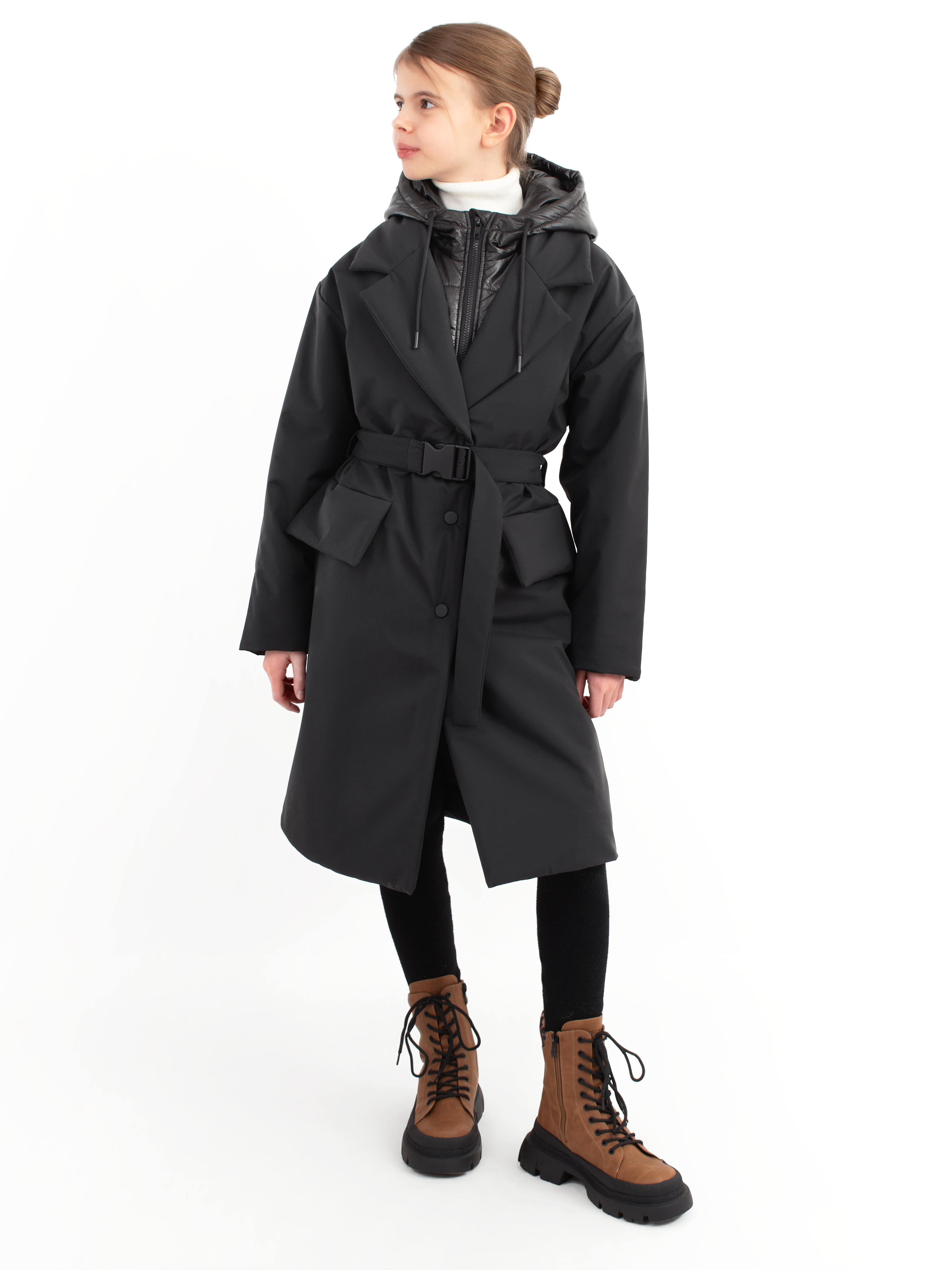 Пальто AllisZhuk 00_480/черный - фото 11