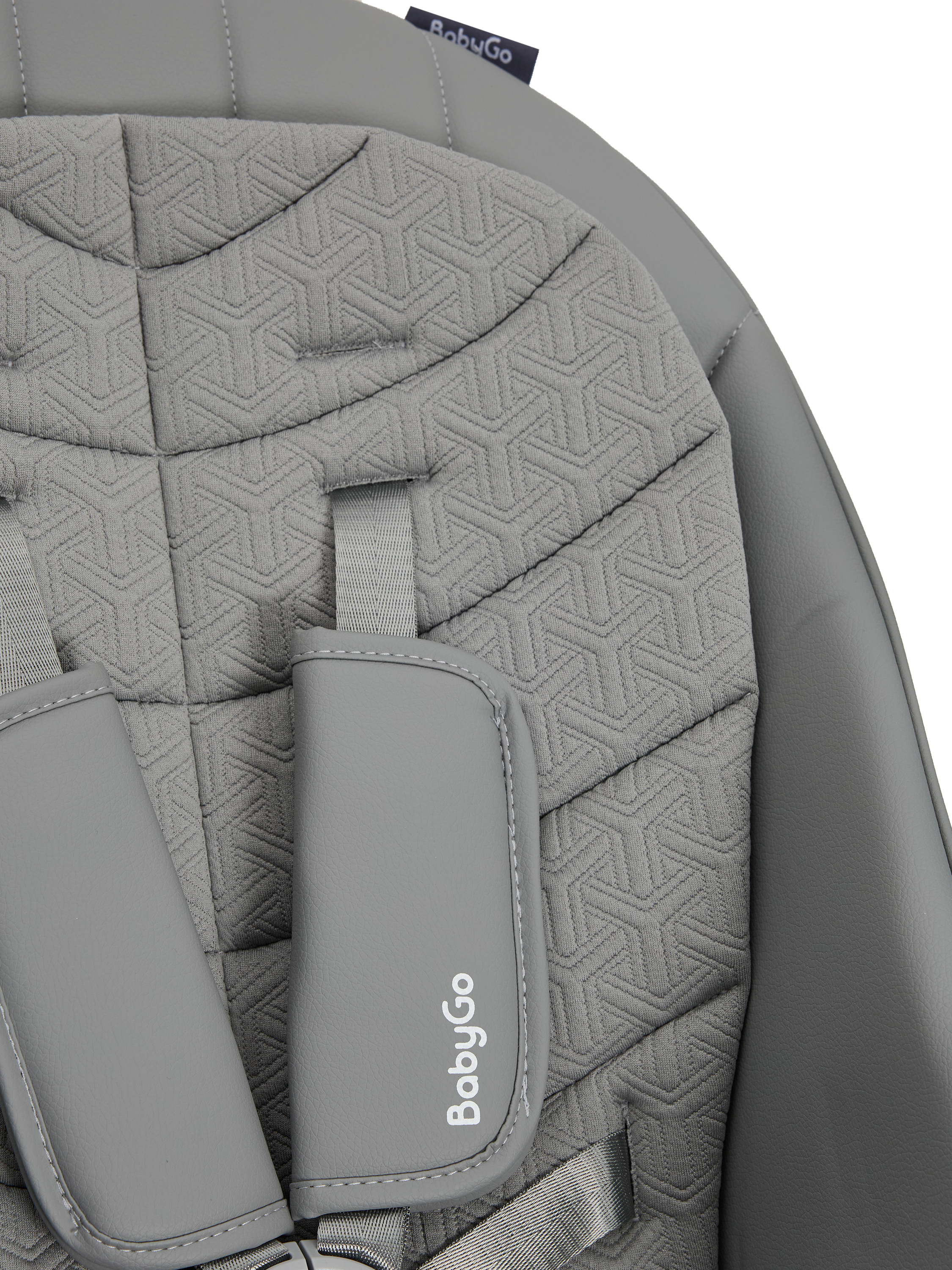 Стульчик для кормления BabyGo Huggi grey серый - фото 19