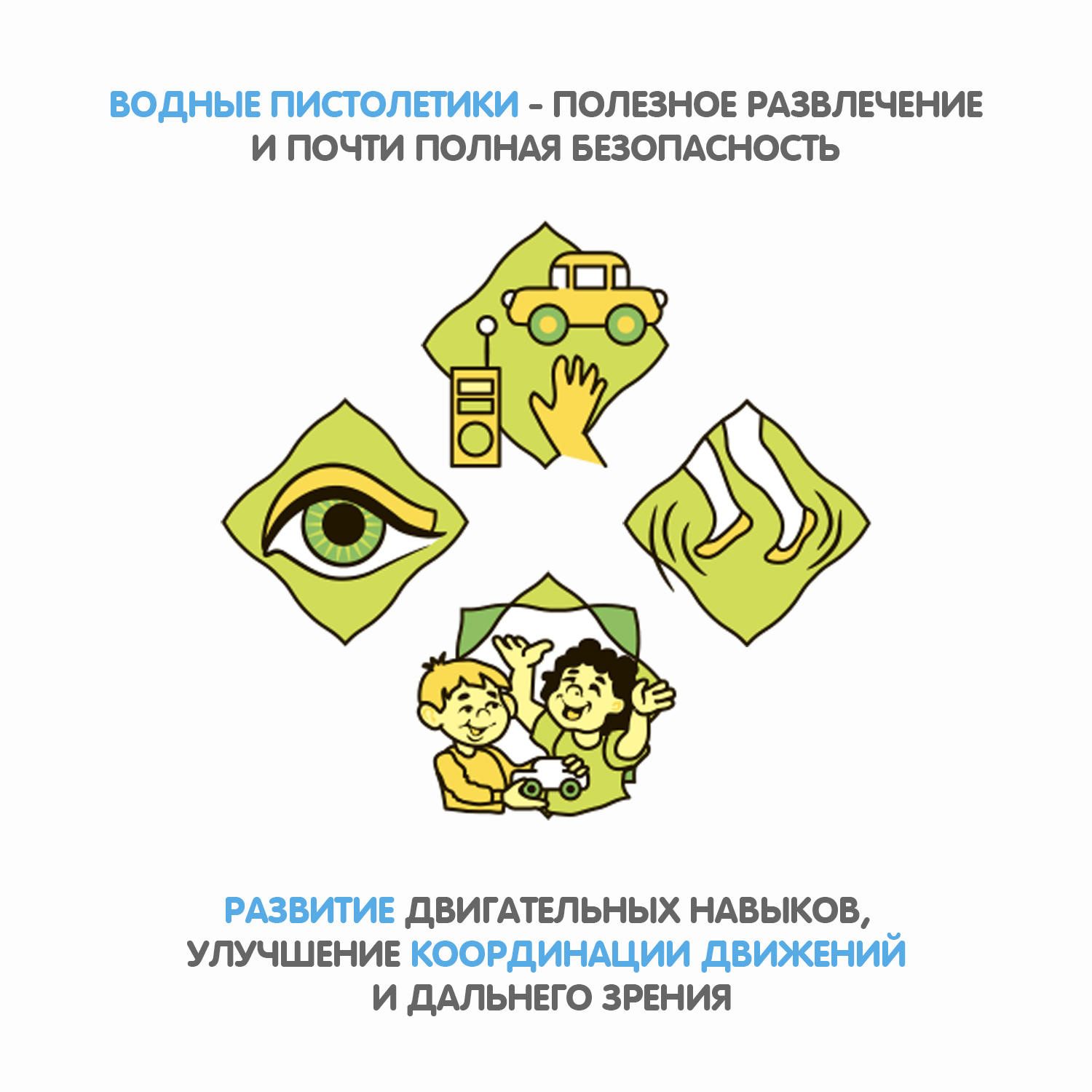 Пистолет водный Bondibon Наше лето бластер - фото 10