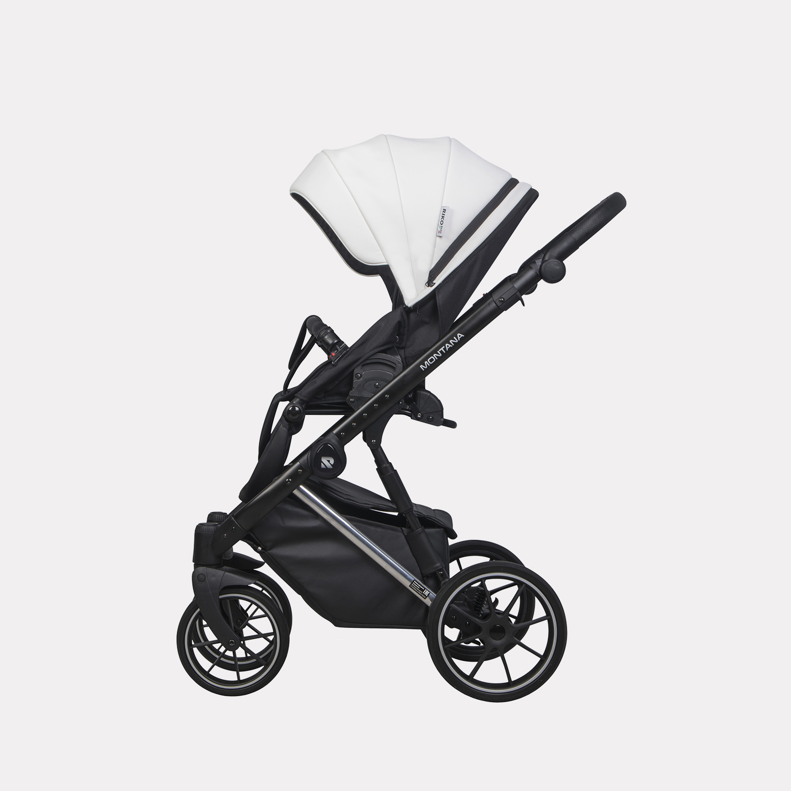 Коляска 2в1 Riko Basic Montana Premium Silver - фото 8