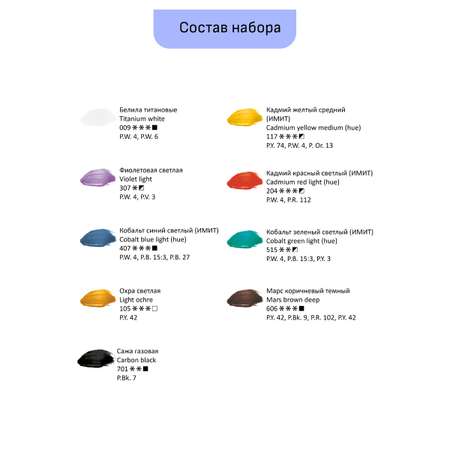Краски масляные Гаммa 24 цв.