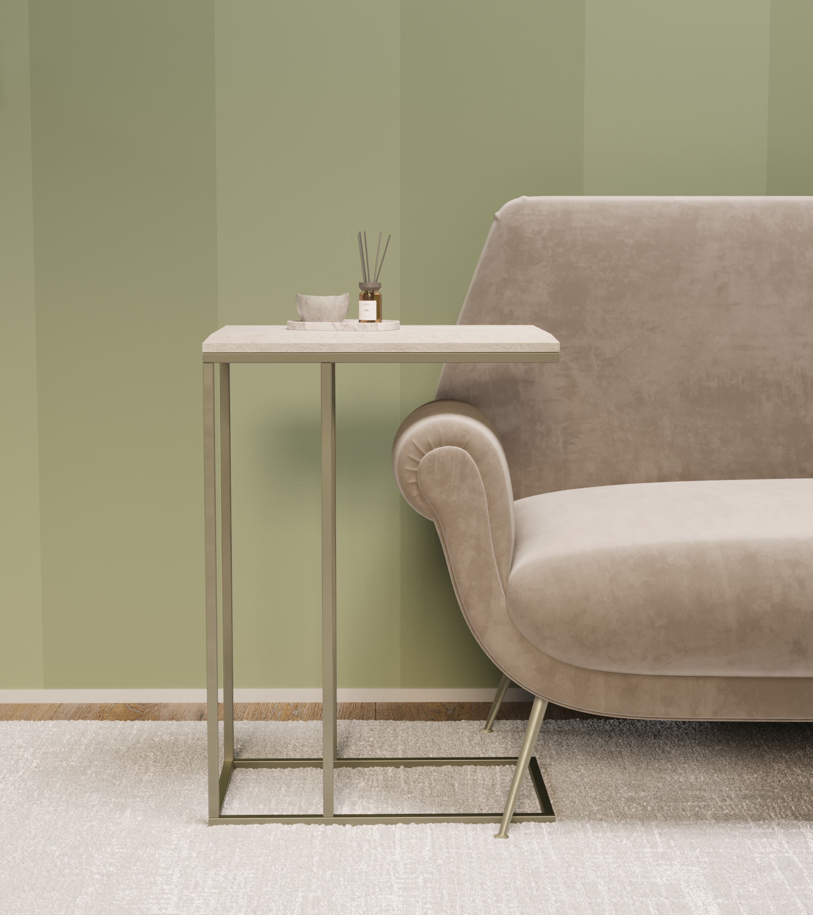 Стол придиванный КАЛИФОРНИЯ МЕБЕЛЬ Агами лайт стоун - фото 5