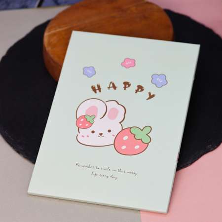 Зеркало настольное для макияжа iLikeGift Happy bunny green