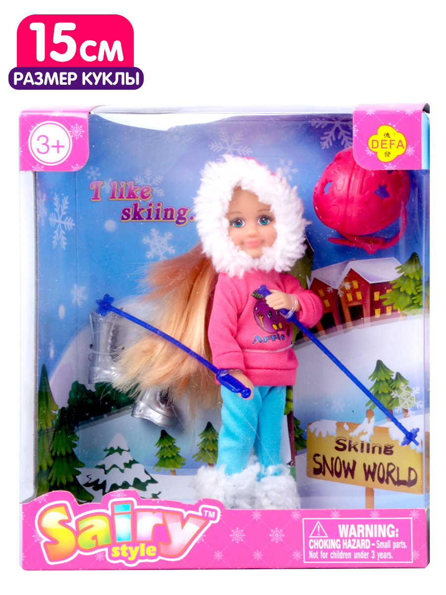 Кукла мини Defa Lucy высота 15 см 8310//розовый - фото 1