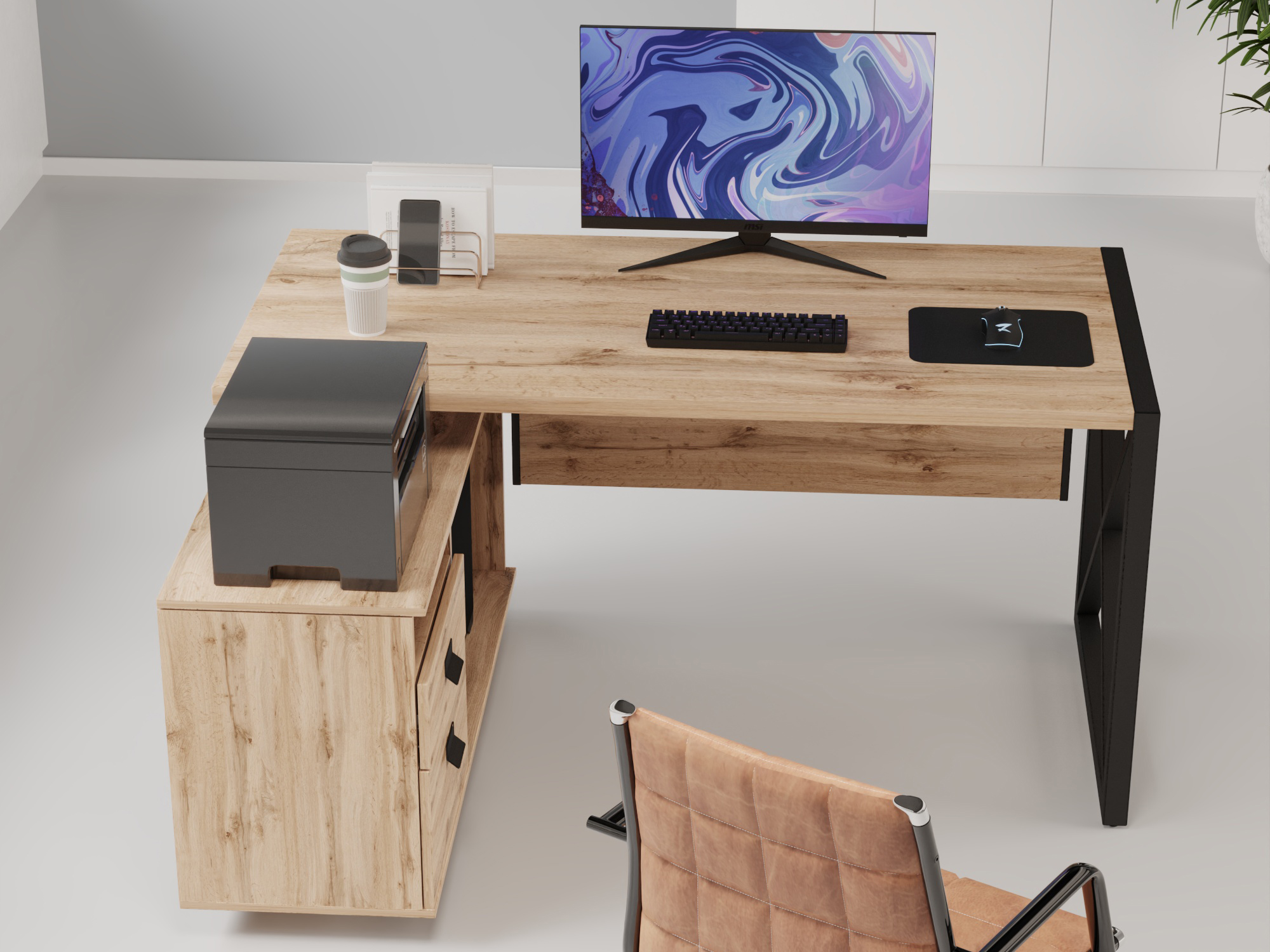 Письменный стол КАЛИФОРНИЯ МЕБЕЛЬ Хардвиг - фото 5