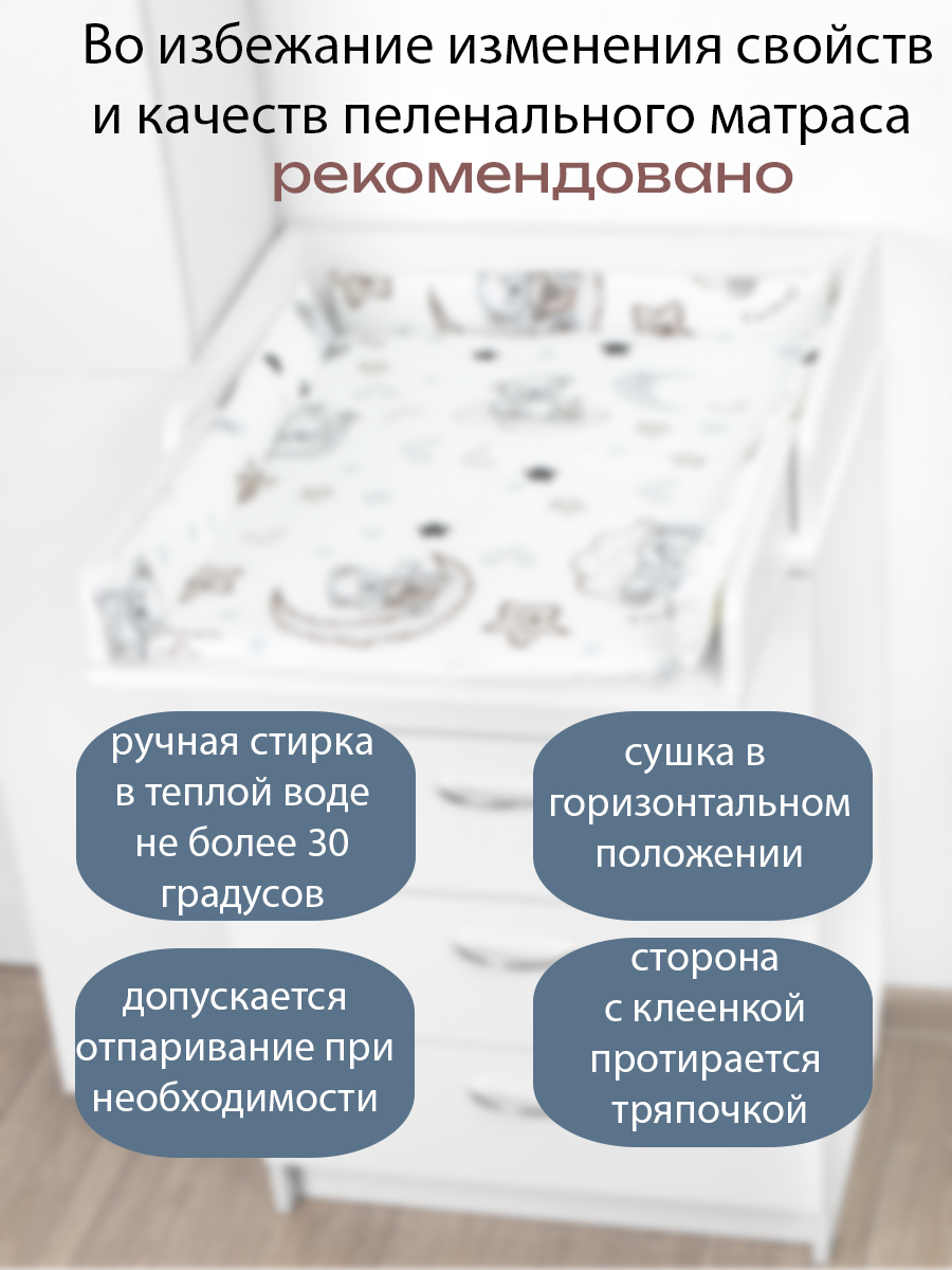 Матрас для пеленания БОНЯМ с бортиками - фото 4