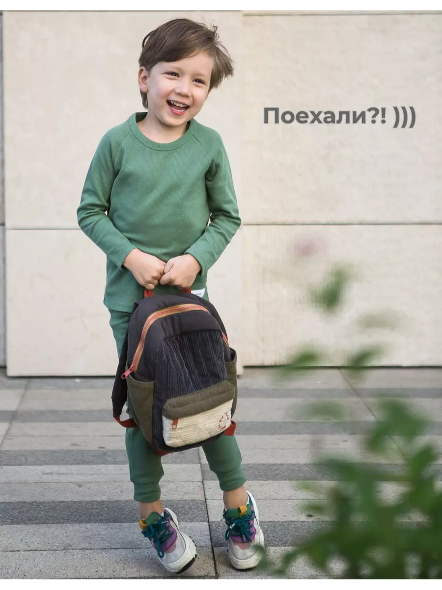 Пижама Goose Mouse Гусь и Мышка 12.11 ВАФЕЛЬКА Коричнево-медный - фото 4