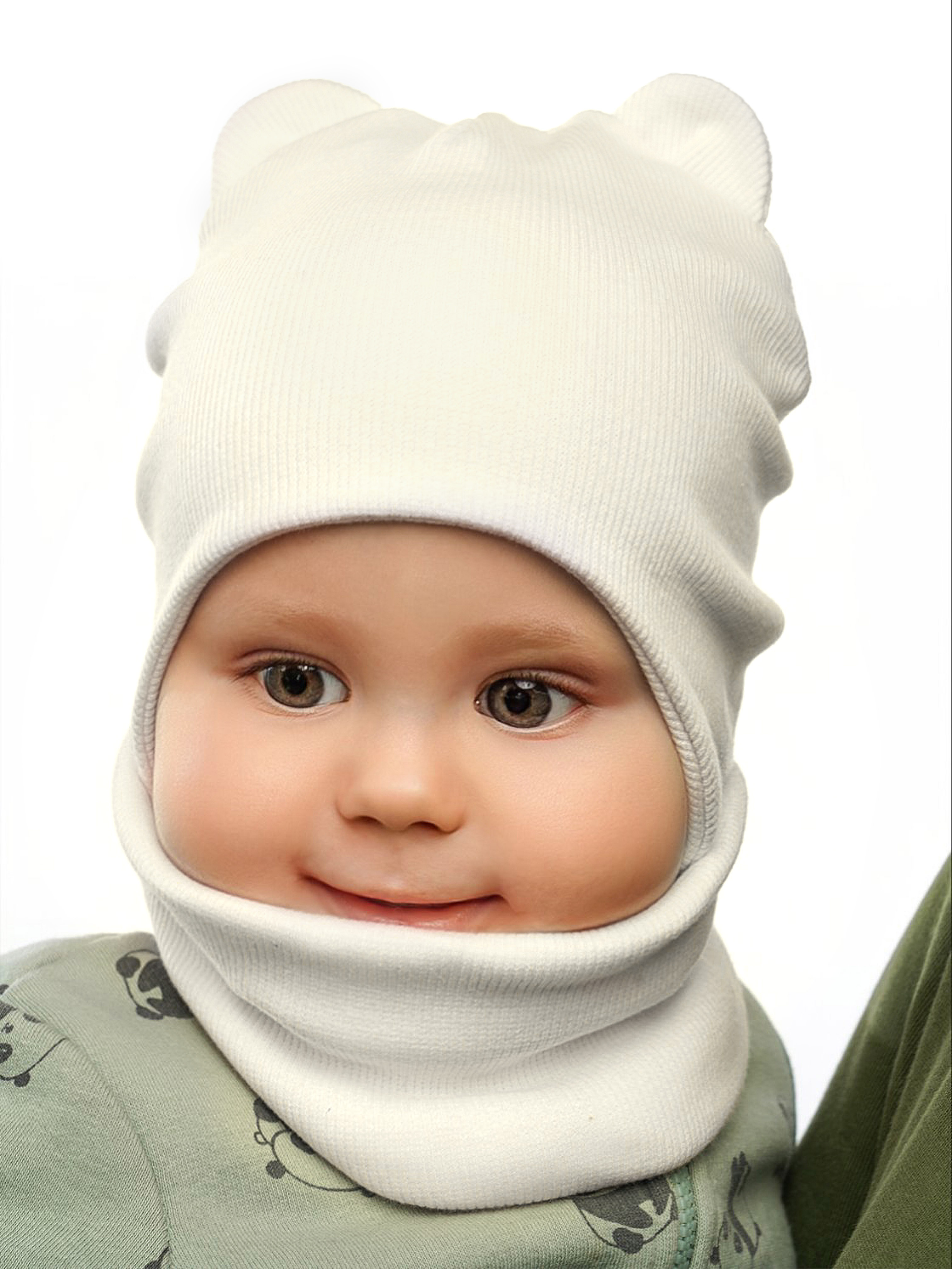 Шапка и снуд ПриКиндер U-A_233980 Молоко - фото 1